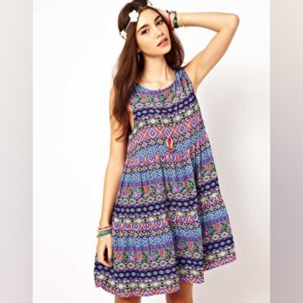 ASOS Paisley Swing Mini Dress